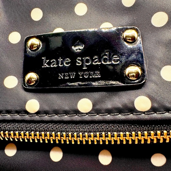 Kate Spade ♠️ black&white polka dot crossbody bag, Very Good Preowned Condition - Picture 4 of 10